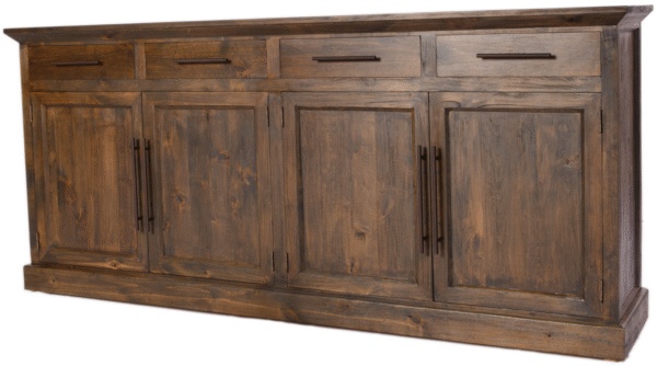 levillle buffet 91" 4 doors w/ drawers