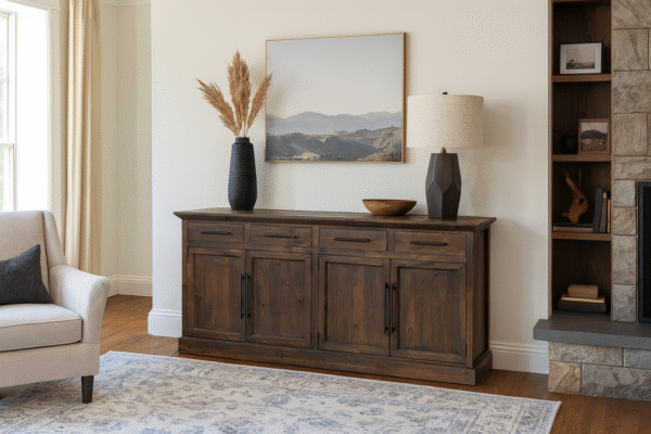 levillle buffet 91" 4 doors w/ drawers