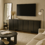 manhattan tv console 96" 6 doors