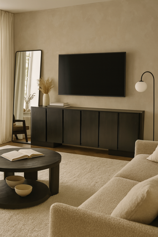 manhattan tv console 96" 6 doors