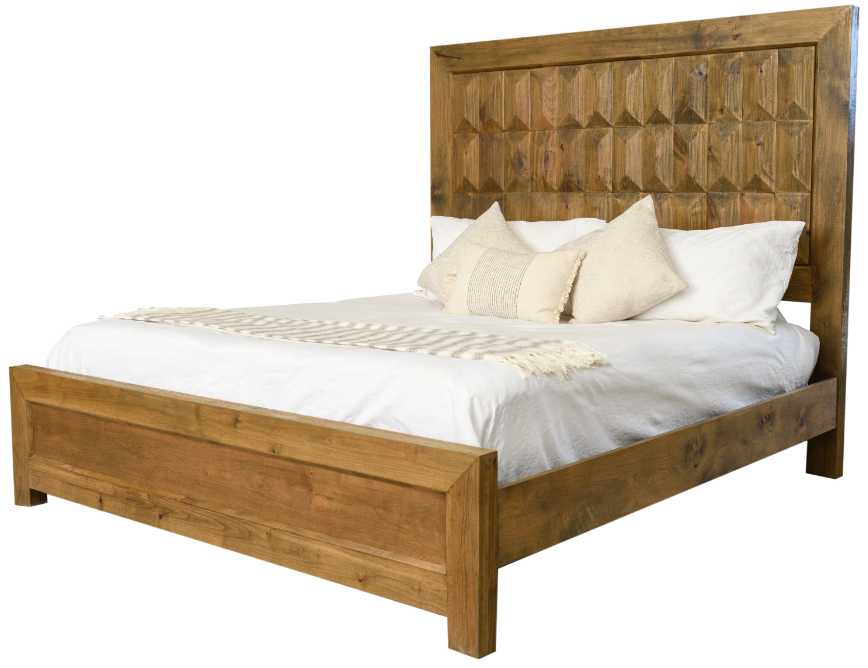 geometric bed king size