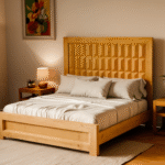 render geometric bed