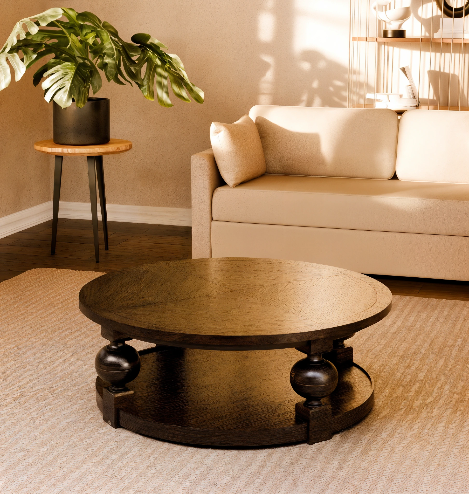 paris round coffee table 60" diameter