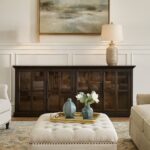 leville buffet w/french doors