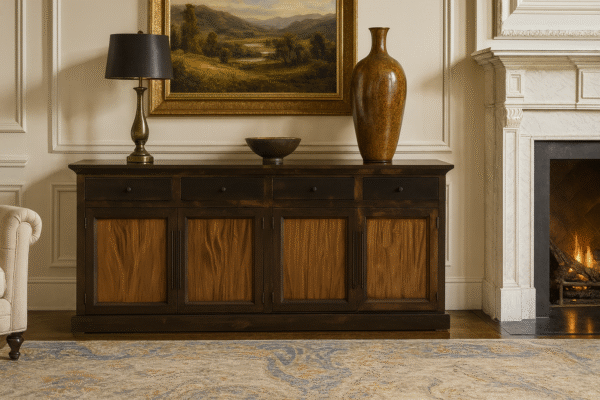 leville buffet w/parota doors & drawers