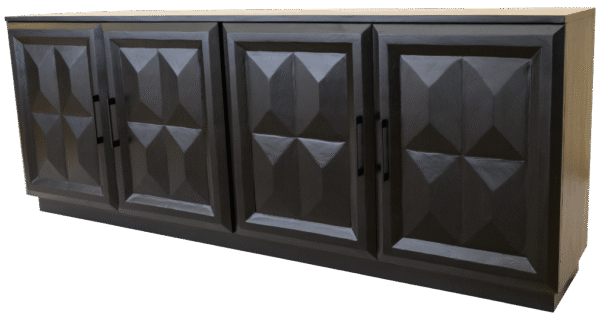 geometric tv console